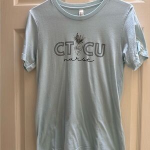 Light Blue CTICU Nurse T-Shirt | Small